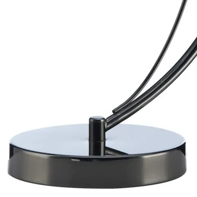 Veioza Luther Table Lamp Black Chrome Crystal