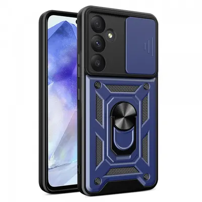 Husa pentru Samsung Galaxy A55 5G A556, Techsuit, CamShield, Albastra