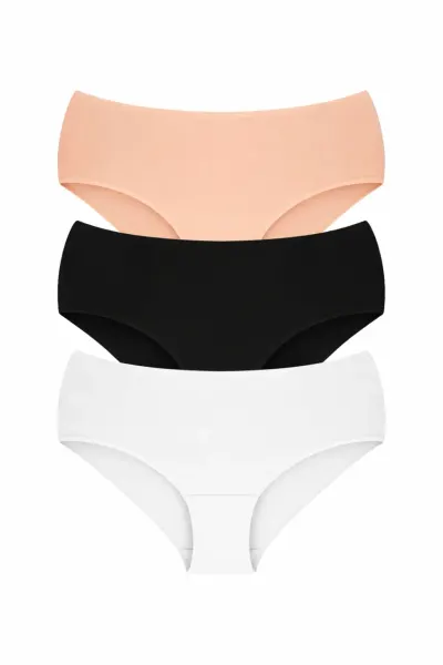 Set 3 perechi de chiloti din bumbac, pentru dama, 54100, Clasic