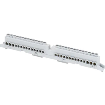 Screw Terminal Block - 80a - Ip20 - Bipolar - Pole 1 N / T (2x16) + (7x10) Pole 2 N / T (2x16) + (7x10)