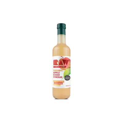Otet din cidru de mere nefiltrat bio 500ml Raw Health