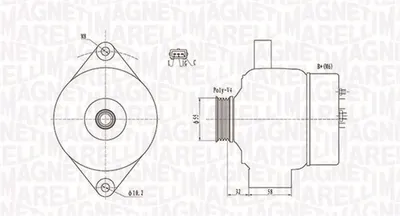 Alternator (14v, 75a) Suzuki Ignis I, Ignis Ii, Jimny, Liana, Swift Iii 1.3 1.5 1.6 Dupa 2000