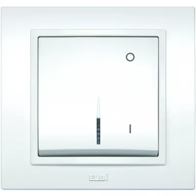 Zena Alb Intrerupator Bipolar LED ST