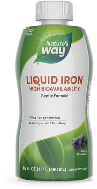 Liquid Iron, Coacăze, 480 ml, Nature's Way