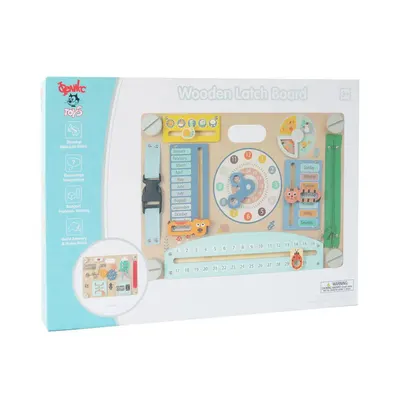Tabla de activitati din lemn Montessori Busy Board Felyx Toys