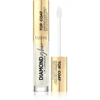 Eveline Cosmetics Diamond Glow Luciu de Buze sclipitor cu acid hialuronic culoare 12 Top Coat 4.5 ml