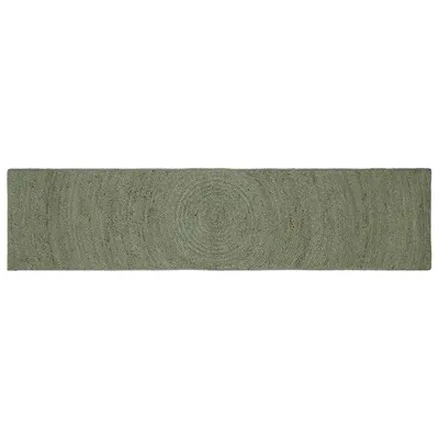 vidaXL Covoare de zonă Verde măsliniu 60 x 200 cm Iută