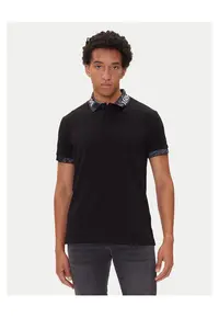 Tricou barbati polo - negru - bumbac