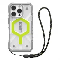 Husa MagSafe pentru Apple iPhone 16 Pro, Urban Armor Gear, Pathfinder Clear with Lanyard, Verde