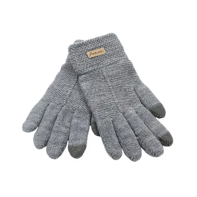 Mănuși damă, Antonio, cu funcție touch, culoare gri, one size