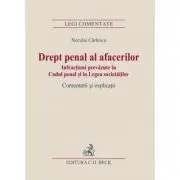 Drept penal al afacerilor. Infractiuni prevazute in Codul penal si in Legea societatilor