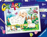 Set de pictură pe numere Ravensburger CreArt - Oaie și miel