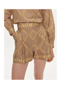 Pantaloni scurti pentru dama bej/auriu