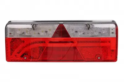 Stop spate dreapta EUROPOINT III (LED, 24V, cu intermitent, cu far de ceata, marsarier, cu stop, lumina de parcare, reflector triunghiular, conector: 4x 2PIN ASS2 7PIN)