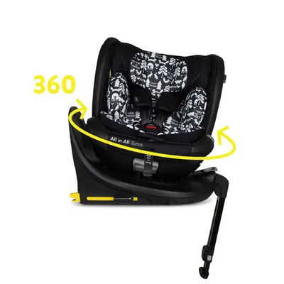 Scaun auto Cosatto All in All Extra Silhouette 40-150 cm I-Size, Isofix, SIPS, Rotatie 360, Tetiera reglabila