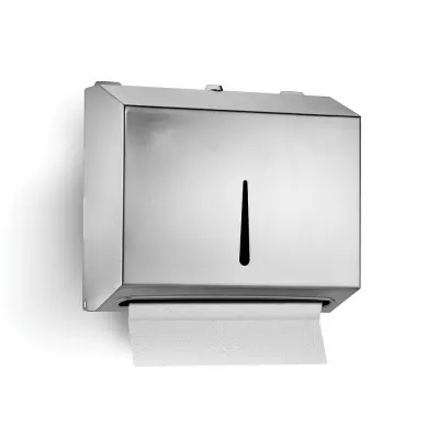 Dispenser manual din otel inoxidabil pentru prosoape de hartie, Z Fold 200 coli