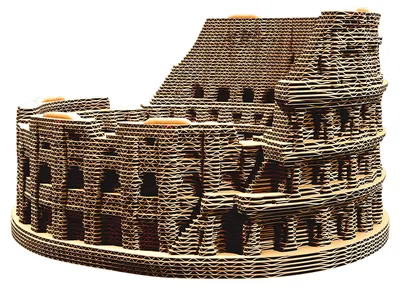 Puzzle 3D Cartonic din74 piese - Colosseum