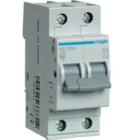 Siguranta automata 2P, 10A, 6kA, C Hager MC210A