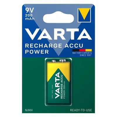 Varta Acumulator 200mAh Preincarcati 9V Ni-MH 6LR61 6LF22