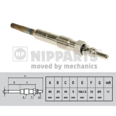 Bujie incandescenta NIPPARTS J5715014