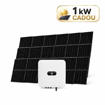 Sistem fotovoltaic 5kW (4 + 1 kW CADOU), invertor monofazat hibrid si 11 panouri Canadian Solar N-Type TOPCon, monocristalin, 460 Wp, 144 celule, rama neagra