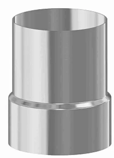 Racord de inox la cos de fum ceramic ptr fi150
