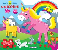 Carte cu puzzle - Unicorni - Board book