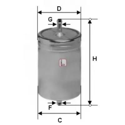 Filtru combustibil SOFIMA S 1583 B