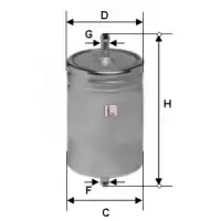 Filtru combustibil SOFIMA S 1583 B