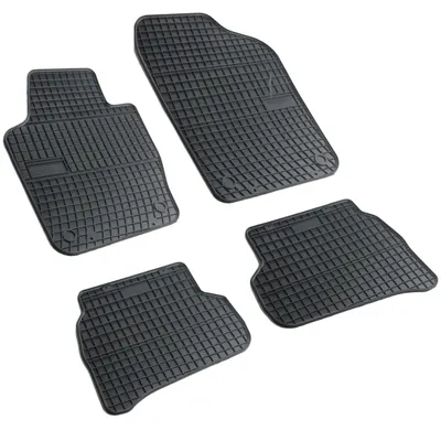 Set covorase auto din cauciuc Volkswagen Polo 5 (6R) 2009-2017, presuri FROGUM, negre, 4 buc.
