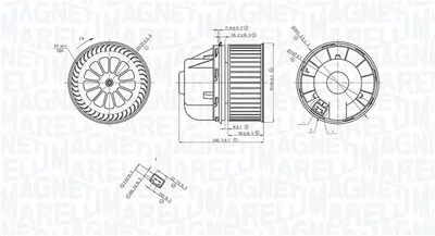 Ventilator Habitaclu Potrivit Ford C-Max Ii, Focus Iii, Focus Iv, Grand C-Max, Kuga Ii, Tourneo Connect V408 Nadwozie Wielko, Transit Connect, Transit Connect V408 Minivan 1.0-Electric 04.10