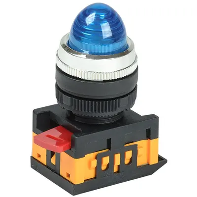 Lampa semnalizare AL-22 d22mm albastru neon /240V cylinder