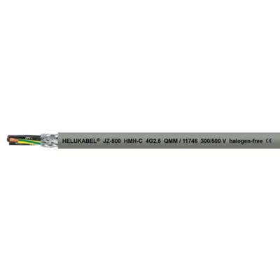 Cablu de comanda si control Helukabel JZ-500 HMH-C 3 G 2.5 ecranat fara halogen 300-500 V