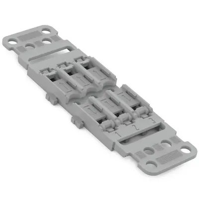 Set 5 bucati suporti pentru 3 cleme prelungire cabluri Wago cu prindere pe sina Wago 221-2503