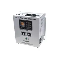 Invertor Solar Monofazat Fotovoltaic, 12V 500W TED Electric