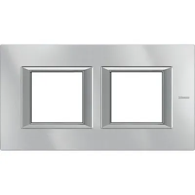Rama dreptunghiulara Axolute aluminiu monocrom 2+2 module orizontal - Aluminiu