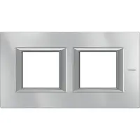 Rama dreptunghiulara Axolute aluminiu monocrom 2+2 module orizontal - Aluminiu