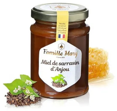 Miere de albine din floare de hrișcă de Anjou, 230 g, Famille Mary