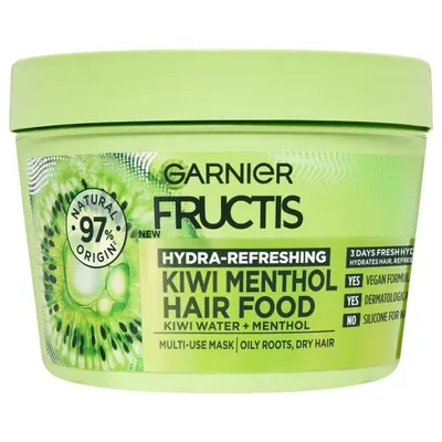 Garnier Fructis Hair Food Mască de păr cu kiwi, 390 ml