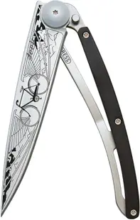 Cuțit de buzunar Deejo - Ebony -Bicycle, 37 g