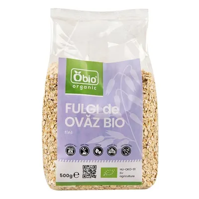 Fulgi de ovaz fini bio 500g Obio