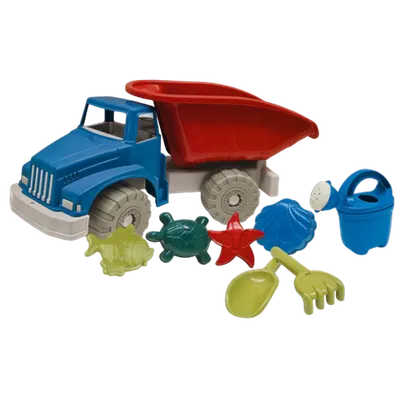 Set jucarii apa si nisip cu basculanta, stropitoare, forme si unelte Recycled