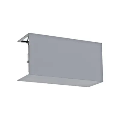 Shade square zu Wall luminaire Pasteri Pro grey/silver