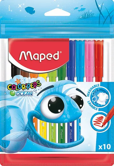 Set carioci Maped Color Peps - Ocean, 10 culori
