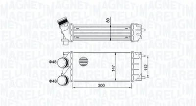 Intercooler Potrivit Ds Ds 4, Ds 5; Citroen Berlingo, Berlingo Multispace, Berlingo Minivan, C4 Grand Picasso I, C4 Ii, C4 Picasso I, Ds4, Ds5; Peugeot 3008, 308, 308 I, 5008 1.2 1.6 1.6d 04.08