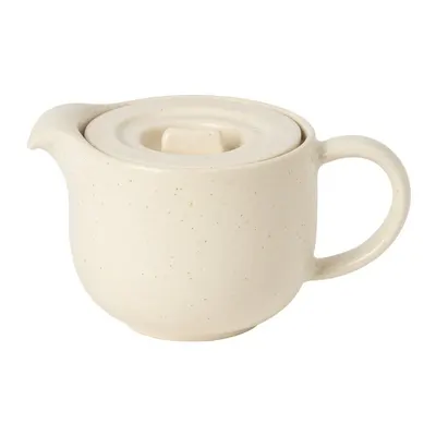 Ceainic crem cu filtru din gresie ceramică 500 ml Pacifica – Casafina