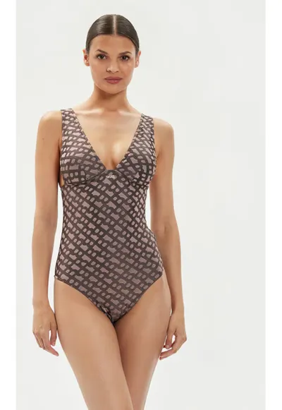 Costum de baie dama - 303806392 - Poliester - Maro - Maro
