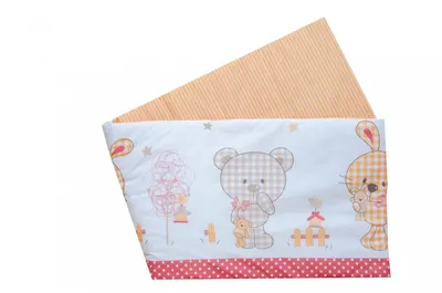 Set protectii patut Sweet Dreams din bumbac 60x120 cm