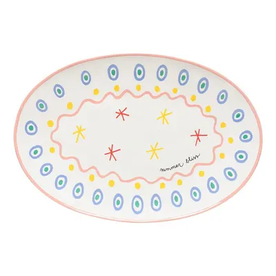 Tavă din gresie ceramică 31x45 cm Summer Bliss – Costa Nova