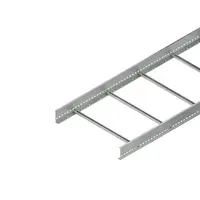 Jgheab trepte scara de cablu 300 mm, cu profile laterale perforate continuu, cu trepte nituite, deschise in sus din profile C cu latimea fantei de 11 mm KL 100.603/3